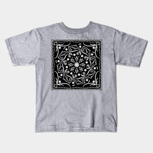 White baroque ornament Kids T-Shirt